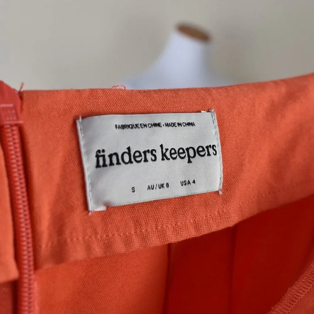 Finders Keepers Chiquita Ruffle Orange Mini Dress - 4 - Picture 11 of 11